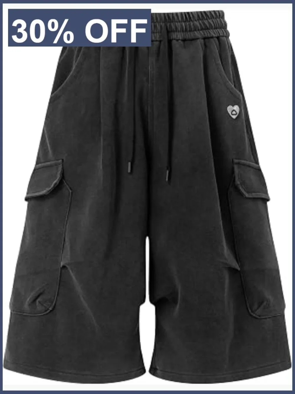 Men's Baggy Cargo Shorts Y2K Streetwear Oversized Bermuda Jorts Summer